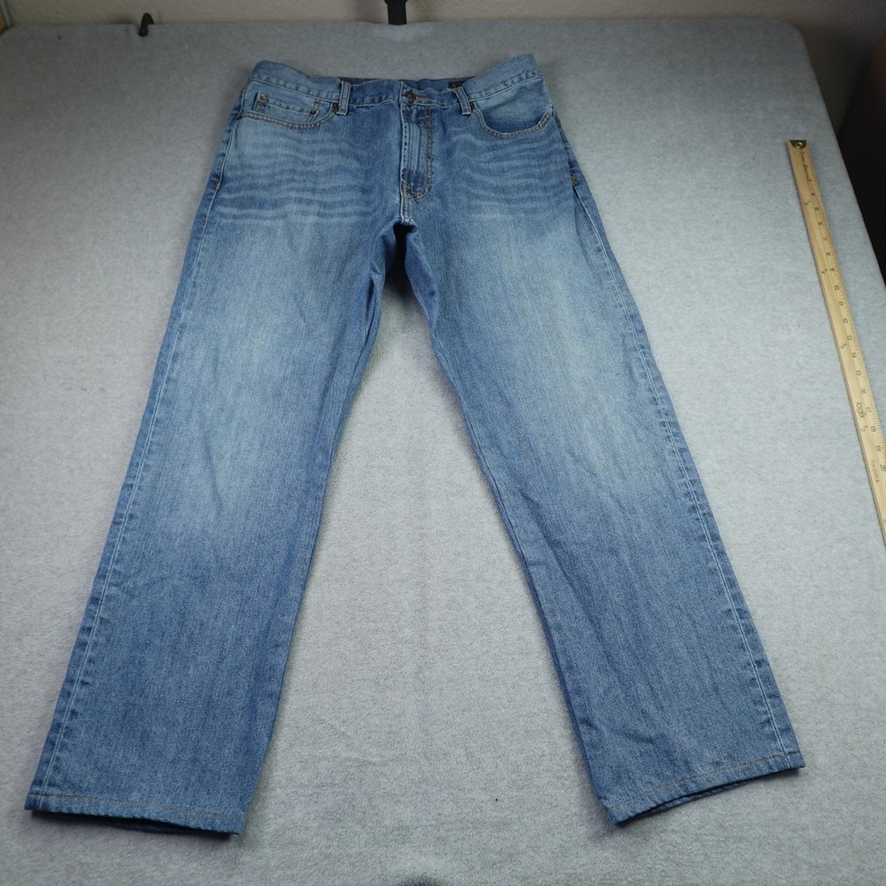 Lucky Brand Jeans Mens 34x29 Blue 181 Relaxed Straight Denim Medium‎ Wash